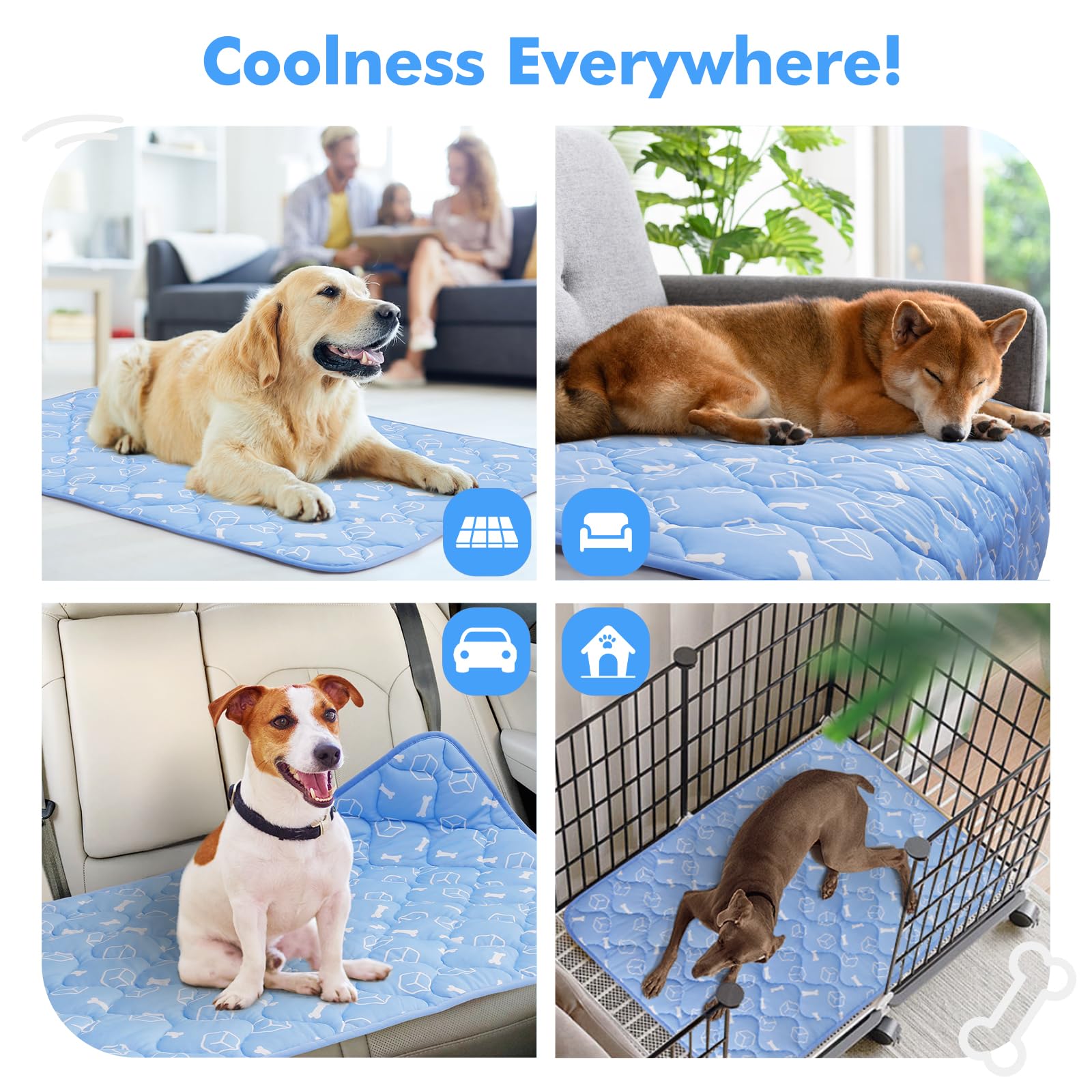 Blue Color Waterproof& Endothermic Summer Cooling Pet Mat