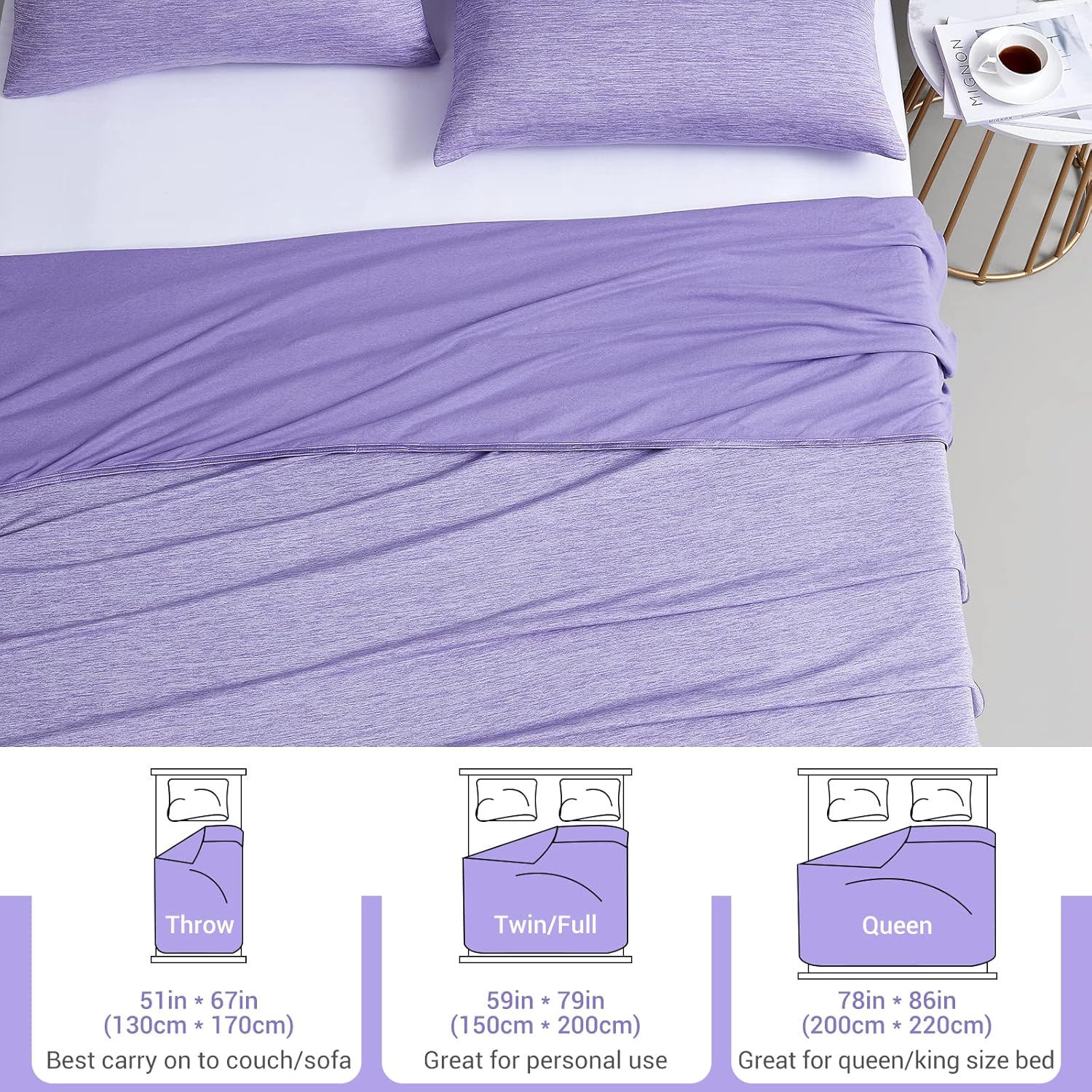 Elegear Orchid Cooling Blanket – Arc-Chill 3.0, Q-Max>0.5, Multi-Size Options