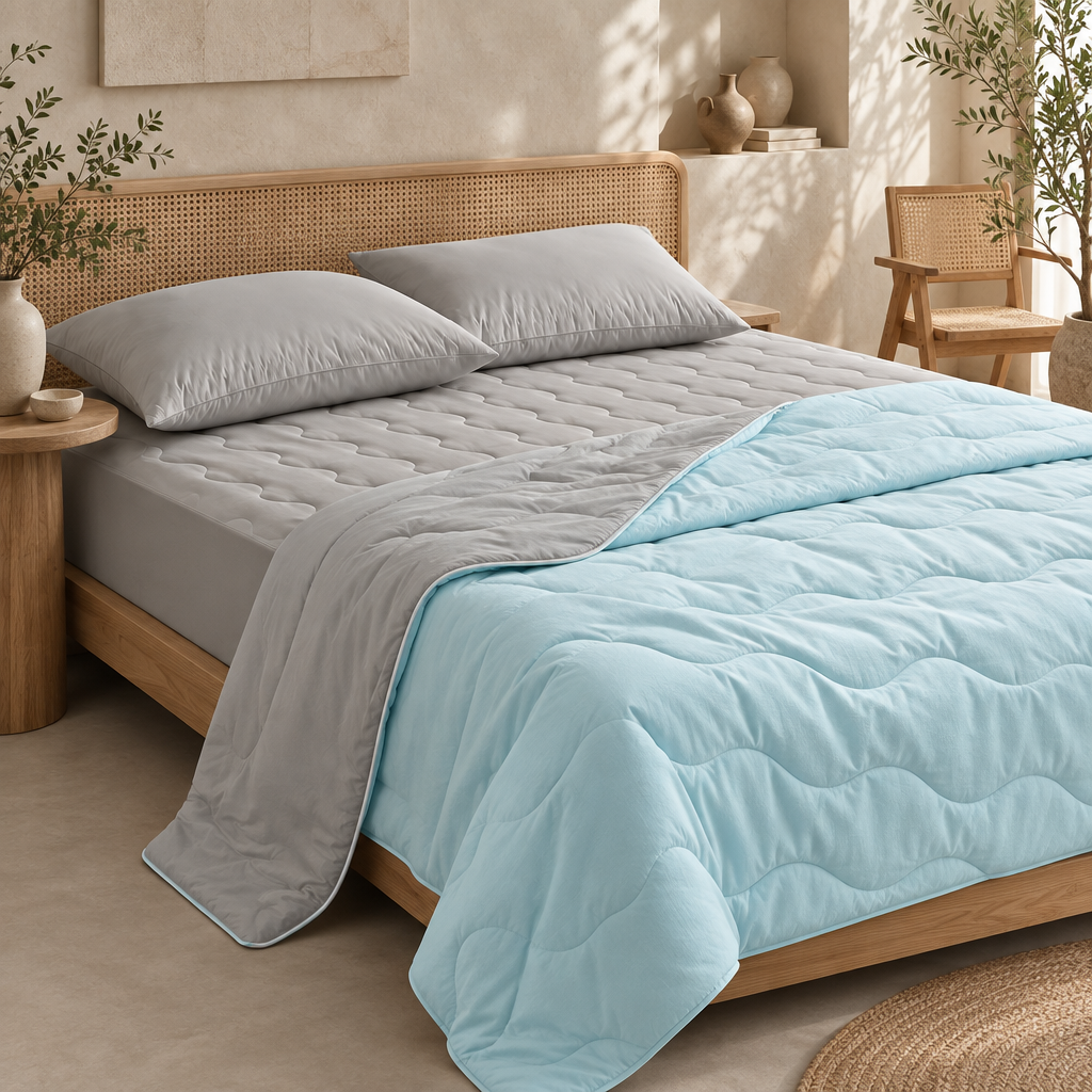Elegear Cooling Comforter & Fitted Sheet Set