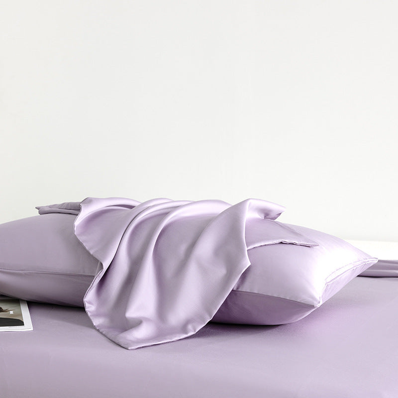 Funda de almohada de algodón Elegear de color sólido, dos piezas