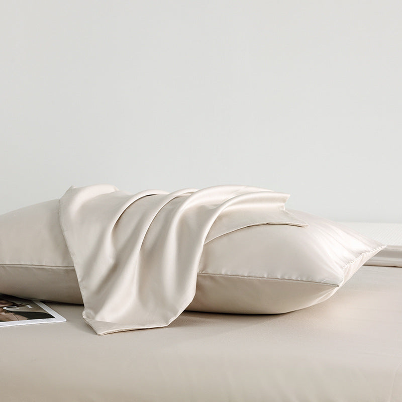 Funda de almohada de algodón Elegear de color sólido, dos piezas