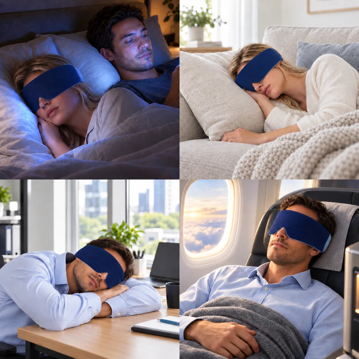 Elegear Aircool Sleep Mask, Side Sleep Without a Hard Buckle Between You and Your Pillow