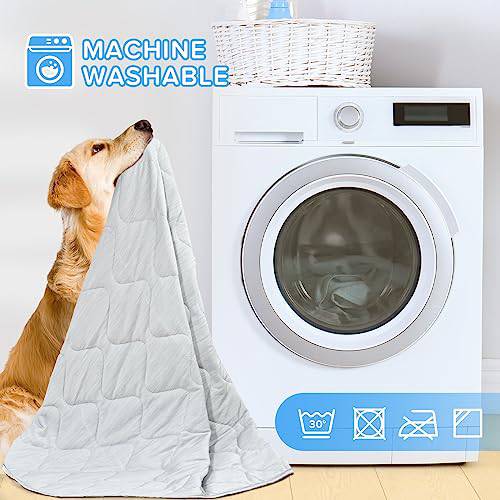 Dog Cooling Blanket and Cotton Reversible Pet Mat Q-Max>0.5