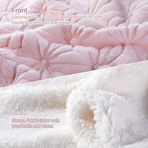 Elegear Set of 2 Pink Cushion Covers, Super Soft Sofa Cushions with Hidden Zipper
