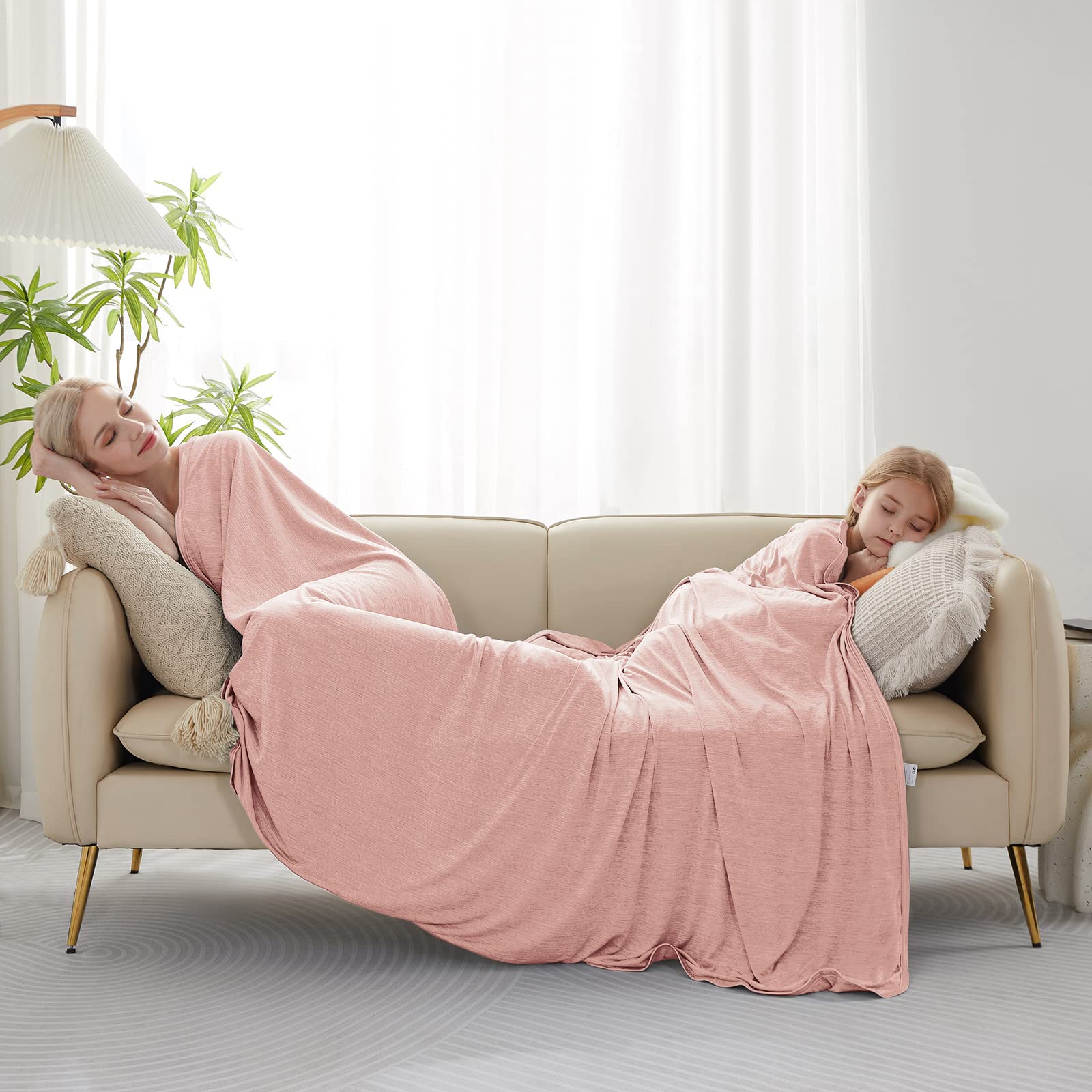 Elegear Light Pink Cooling Blanket – Arc-Chill 3.0, Q-Max>0.5, Multi-Size Options