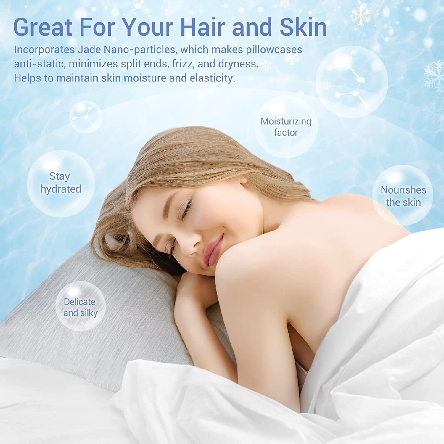 Revolutionary Gray Cooling Pillowcases Set of 2 – Arc-Chill Pro Q-Max 0.4