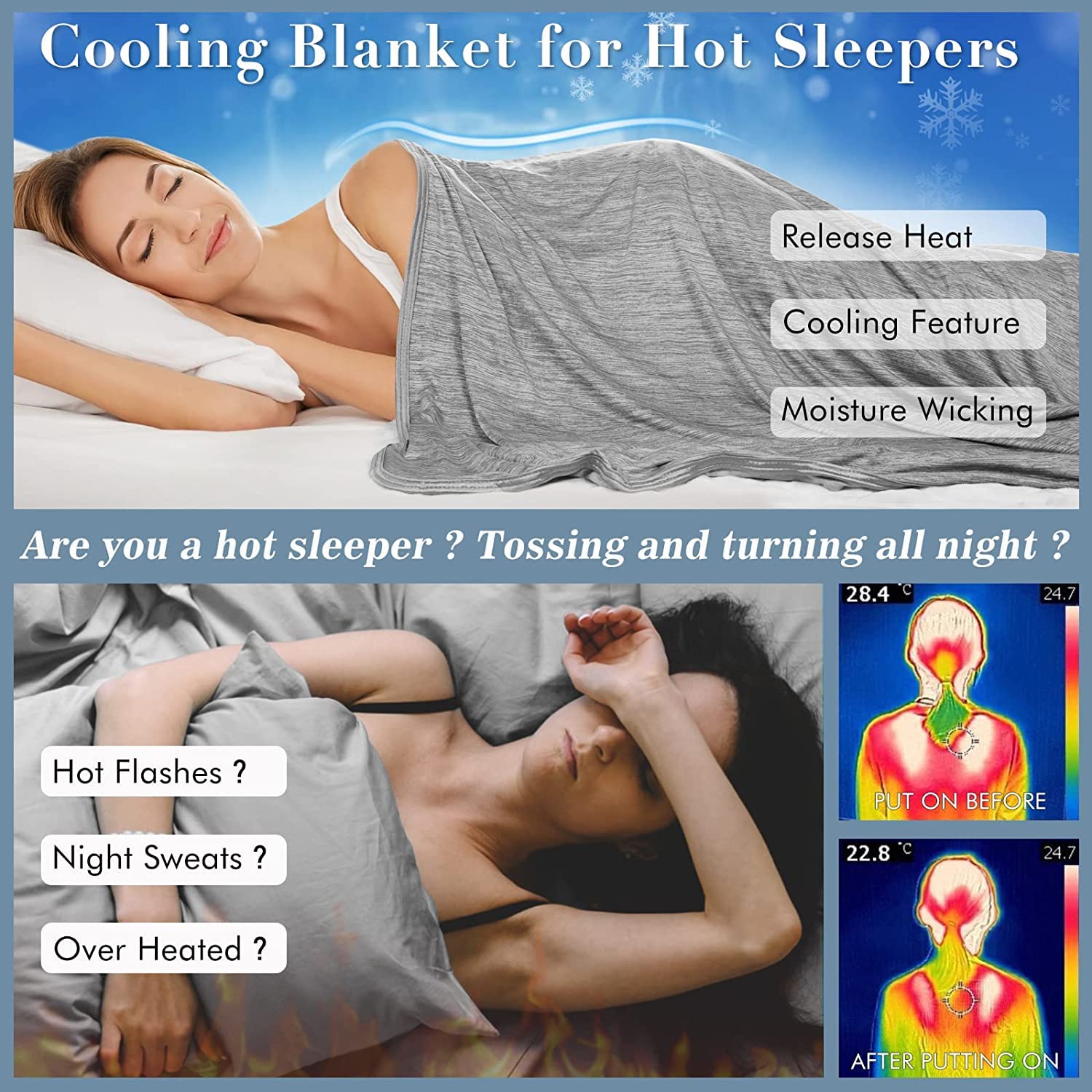 Elegear Gary Cooling Blanket – Arc-Chill 3.0, Q-Max>0.5, Multi-Size Options