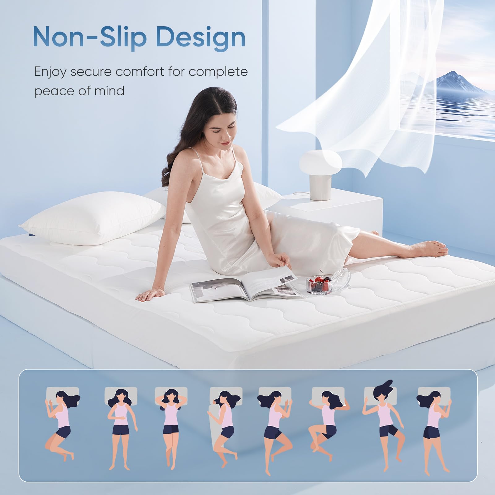 Stay Cool with Q-Max 0.5 — The Ultimate Arc-Chill 3.0 Cooling Mattress Pad by Elegear