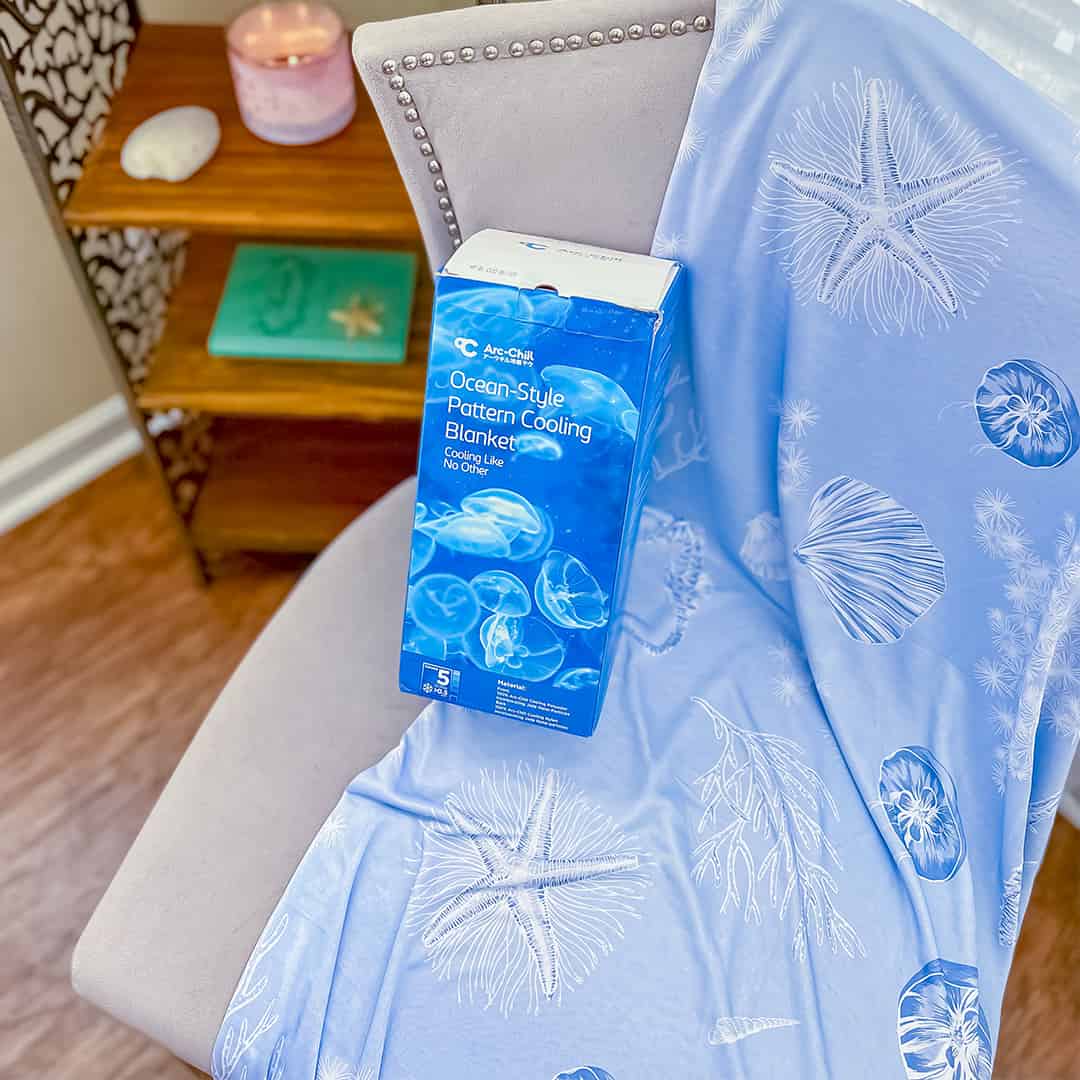 Ice silk Ocean Pattern Cooling Blanket - elegear-shop